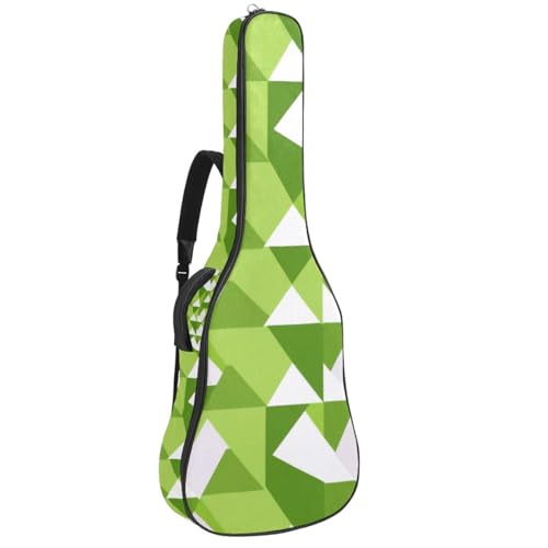 Étui guitare acoustique imperméable 106,7 cm avec mousse antichoc verte