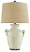 Signature Design by Ashley - Emelda Table Lamp - Vintage Casual - Cream