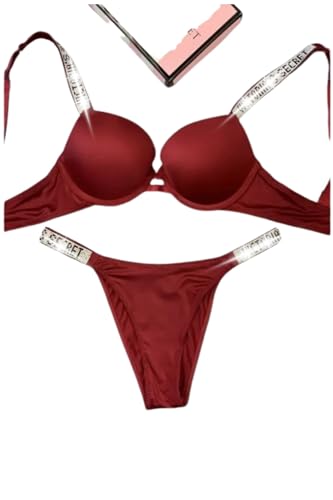 Image of Women Girl's Plain Cotton Padded Push-up Wireless Underwired Sports Non Padded Regular V Secret Everyday Wear Stylish Wired Non-Wired Full Coverage T-Shirt Solid Bra Underwear Lingerie Set