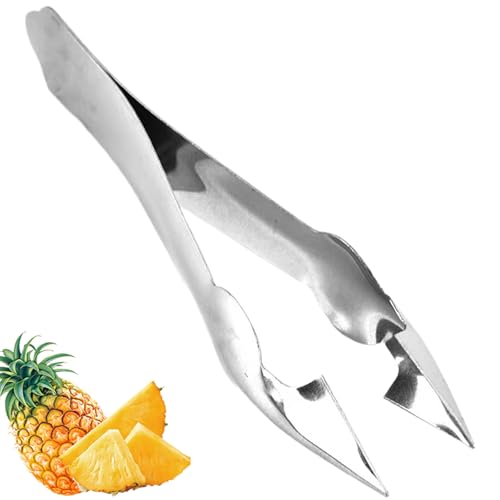 Strawberry Peeler Corer Clip Cutter Pineapple Eye Peeler Pineapple Cutter Creative Pineapple Eye Peeler Practical Seed Remover Clip Corer Fruit Slicer Clips Home Stainless Steel Kitchen Tools