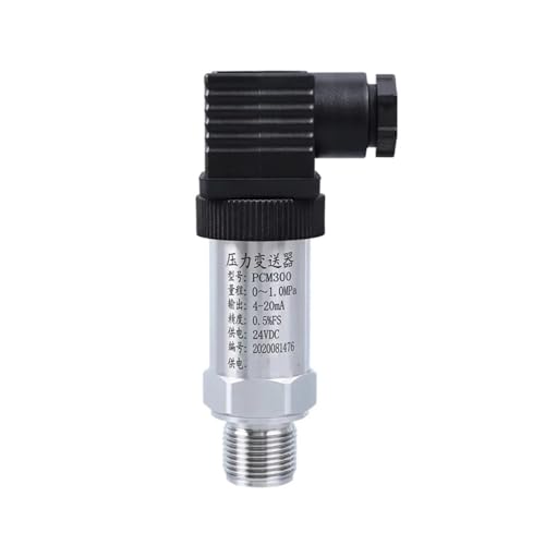 NFRFK 12-24V Pressure Transducer M20x1.5mm 1/4' 3/8' 1/2' NPT BSP Pressure Transmitter Transducer Sensor 4-20mA Output PCM 300 Series(1l4 NPT Male,40MPa)
