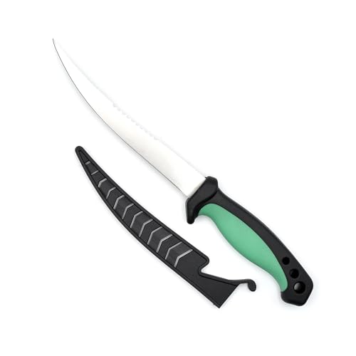 NAMAKA Coltello Sfilettatore da Pesca Lama in Acciaio Inossidabile – Ideali per Trote, Persici, Lucciotti, Cavedani, Carpe di piccola taglia.