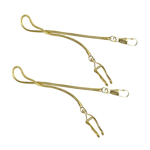 VALICLUD 2pcs Vintage Pocket Watch Chains Metal Fob Chain Accessories for Men for Halloween Parties and Holidays Fit for Various Pocket Watches