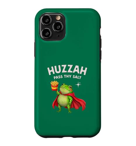 Huzzah Pass Thy Salt Frog Knight �t���C�h�|�e�g �Q�[�}�[ �X�i�b�N �X�}�z�P�[�X iPhone 11 Pro �p