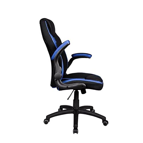Cadeira Gamer Pelegrin Pel-3011 Couro Pu Preta e Azul