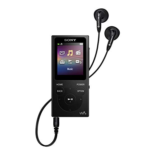 Sony NWE395/B 16GB Walkman MP3 Player (Black) with Hard Carrying Case