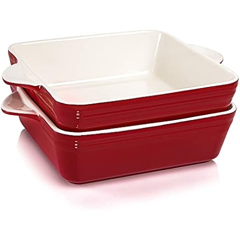 AVLA Square Baking Dish Set for Kitchen Cover