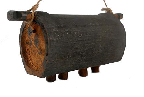 Terrpain Trading Ltd Fair Trade en Bois vietnamien Vietnam Vintage Cow Bell 25X11X9Cm Cover