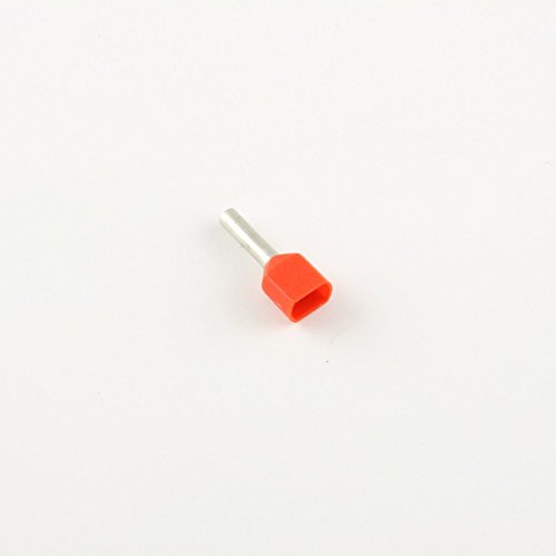 18 Ga. Two Wire Red Insulated Ferrules, 0.31