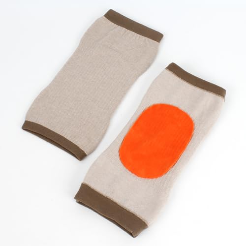 Image of Cashmere Wool Knee Brace Pads Unisex Winter Warm Thermal Knee Warmers Sleeve Soft Leg Warmers (Light Camel)