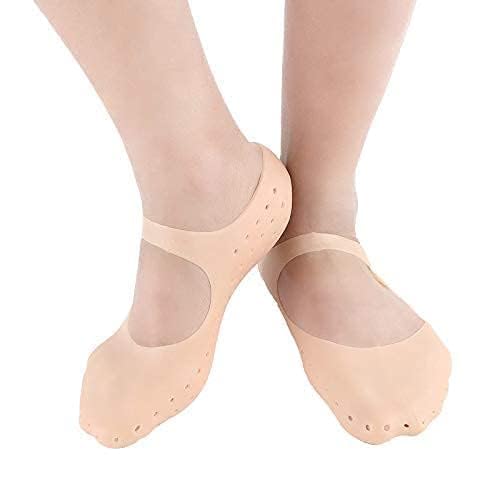 Image of ZUPTIX Silicone Socks Full Size Socks,Moisturizing Socks Foot Anti Cracking Care Skin Socks For Dry Feet Cracked Heel Repair Heel Softener Foot Care-Sock For Women For Men(Free Size) (PACK OF 1)