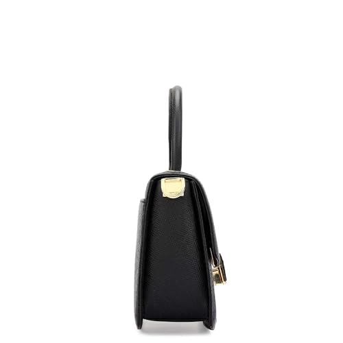 Image of Da Milano Leather Satchel Bag for Women (01019SOL)