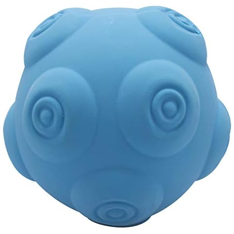 Petper Cw-0115Eeeu Squeaky Dog Toy Soft Latex Ball, Interactive Toy For Playing & Training Blue Cover