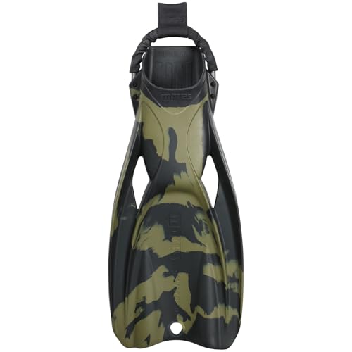 Aletas Mares Power Plana Unisex para Adultos en Verde Camo - Alta Durabilidad, Ajustables, Versátiles con Talón Abierto para Buceo Técnico miniatura 2