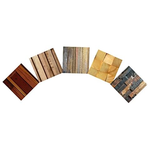 Arrowzoom 1 Set Sample Bundle Finland Wooden Wall Art Panel Room DIY Acoustic Sound Diffuser STC 27 Home Studio High-Grade Wood Soundproofing Noise Reduction Wood Decor 4x4in SD1255 Cover