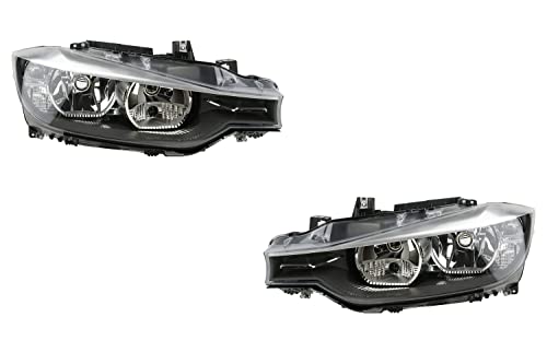 Johns, juego de faros compatible con BMW Serie 3 Faros F30/F31 10/11-04/15 H7/H7 juego izquierdo & derecho