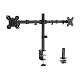 アーキス(Archiss) ARCHISS モニターアーム 水平可動 2画面 対応モニターサイズ 27インチまで 耐荷重 10kgまで（1つのアームにつき）ブラック AS-MABH07D