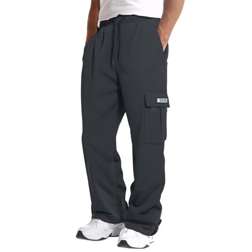 Pantalones De Trabajo Hombre Pantalon Trabajo Hombre Chino Oversize Running Camuflaje Pants Caza Invierno Cómodos Chandal Tácticos Laboral Largos Senderismo Deporte Moda Casual Ropa 11#negro XL