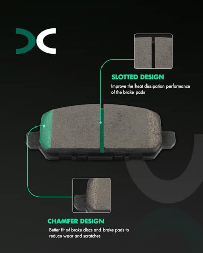 Image of SCITOO D1841 Rear Ceramic Brake Pads Sets w /Hardware Replacement For Honda For CR-Z 2016,For Honda For HR-V 2016-2019