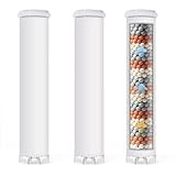 Blendura Filtre Pommeau de Douche, 3 Pcs Filtre Douche Anti Calcaire Protection pour les C...