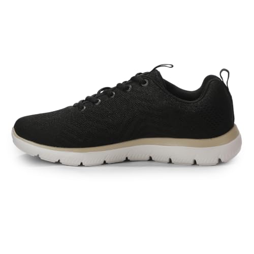 Image of Skechers Womens Summits Black Gold Casual Slip On Shoe