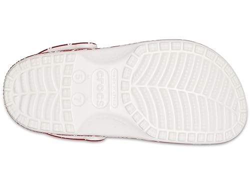 Image of Crocs Unisex-Adult Classic Graphic Clogs, Holiday Sweater Print, 4 Men /6 Women