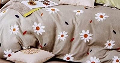 Image of IVAZA King Size Twill Cotton Double Bedsheet || 300 TC Premium Collection Design Print Bedsheet with 2 Pillow Covers Brown