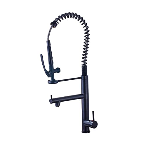 Kitchen Faucet,Pull Down Kitchen Faucet Hands Free Sprayer Head with Lock Hot Cold Water Tap Swivel Spout/Blacm Faucet (Blacm Faucet)
