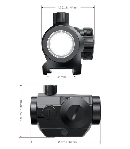 Feyachi RDS-68 Kompaktowa luneta celownicza z czerwoną zieloną kropką 4 MOA z mocowaniem na szynę Weaver/Picatinny 20 mm/22 mm