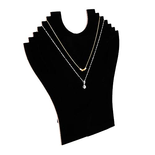 Necklace Display Jewelry Necklace Jewelry Display Stand, Single Necklace Display Frame for Wall Display Jewelry Hanger Jewelry Black Flannel Necklace Pendant Chain Holder for
