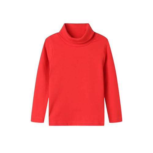 Image of Mud Kingdom Little Girls Long Sleeve Tee Shirts Soft Turtleneck Layering Pullover Slim Stretchy Tops