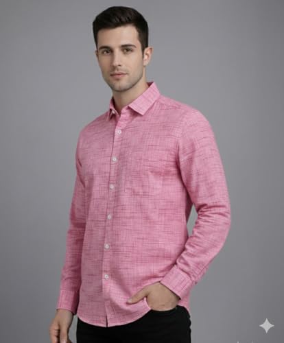 Image of Men's Pure Cotton Khadie Shirt Regular Fit Casual Formal Wear