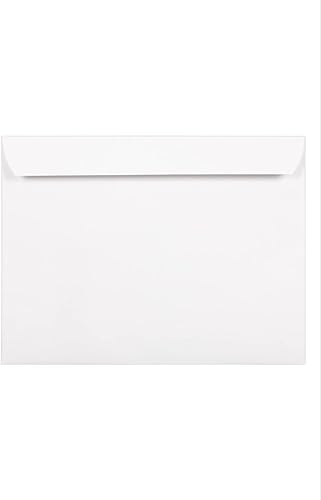 Miniatura 2 de LUXPaper - Sobres para ventana de folleto de 9 x 12 pulgadas, color blanco brillante, texto de 28 libras, 50 unidades