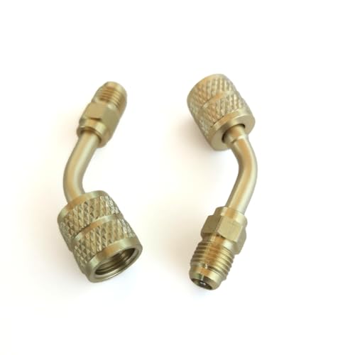 Adaptador R410a 5/16" SAE Macho y 1/4" SAE Hembra, 2 Unidades miniatura 2