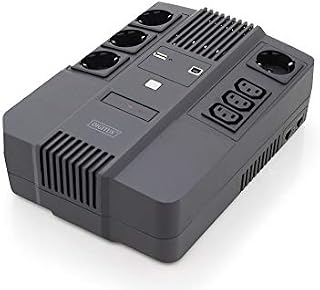 DIGITUS All-in-One Line-Interactive VI USV - 600VA / 360W - AVR - 4 gniazda wtykowe ze stykiem ochronnym - 3 x C13 - oprogramowanie do zamykania
