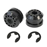 AUPARTIK 2PCS Transfer Case Shift Linkage Bushing with E-clips Fit for Dodge Ram 1500 2500 3500 4X4 Shifter Linkage Control Lever Bushing Grommet Kit 68078974AA 68078975AA