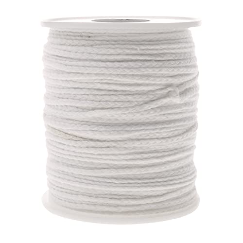 kimairy Pavios De Vela 100% Algodão Natural, Rolo De 200 Pés De Fio De Barbante, Bobinas De Trança,