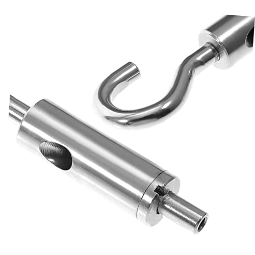 Ciieeo 6 piezas Ojal Tensores para cables con gancho para tensar cuerdas en carpas y toldos miniatura 7