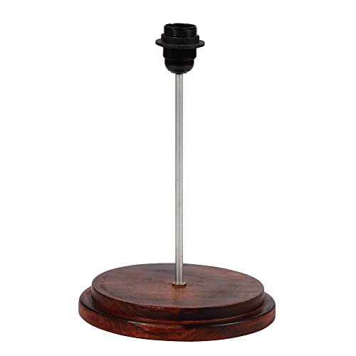 Image of Cylinder Shape Wooden Base, Corner Decorative Floor lamp, Bedroom, Living Room, Home Decor, Pack of 1 (Flex)