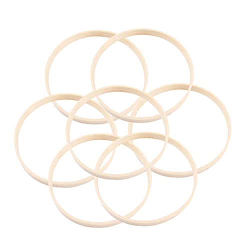 ULDIGI 20cm Circle DIY Dream Catcher Hoop Kit 20pcs Dream Catcher Ring Supplies Leather Thong for Wall Hanging Decor