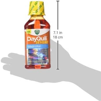 Vicks Dayquil Severe Cold & Flu Relief Liquid, 12 oz (Pack of 2)