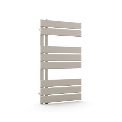 blumfeldt Radiador Toallero - 320W Montaje en Pared, Diseño Moderno de Acero, Toallero Eléctrico para Baño, Salón & Oficina, Conexión Lateral, 45x80 cm, Arena