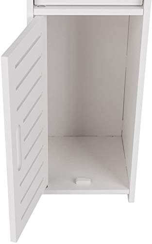 Mobiletto da bagno MDF bianco 3 in 1 Mobiletto da