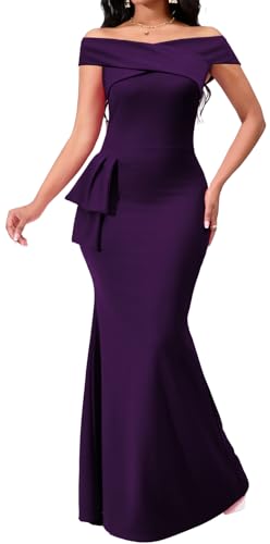 Image of VisiChenup Elegant Formal Dresses for Women Sexy Cocktail Wedding Guest Evening Party Long Maxi Dress