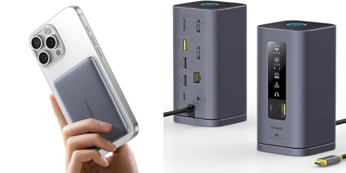 Baseus US BBS Baseus 11in 1 MAC Docking Station & 0.3" Slim Magsafe Power Bank