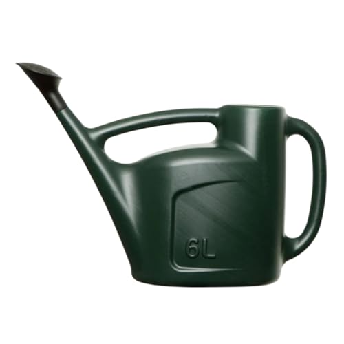 SOTL® 6L Watering Can Indoor and Outdoor Perfect Gardening Tool for Watering Plants Light Weight Watering Cans Gardening Summer With Detachable Sprinkler Rose Head Cemetery (GREEN)
