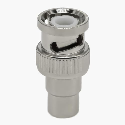 Adaptador BNC Macho a RCA Hembra 4 Piezas miniatura 3