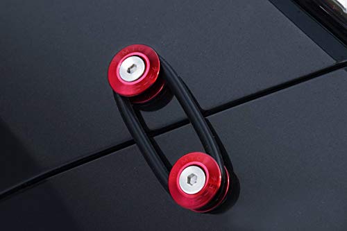 Ijdmtoy Universal Fit Red Finish Jdm Quick Release Fastener Kit For Car Bumper Trunk Fender Hatch Lid #TOP6