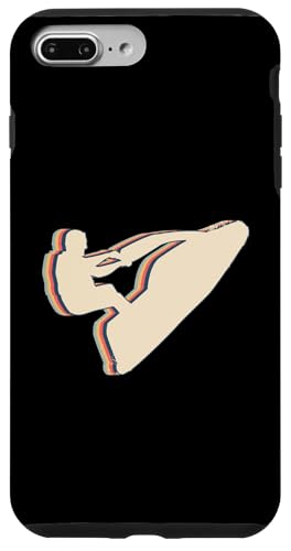 Installazione facile Jet Ski Jet Ski Retro Line Art Custodia per iPhone 7 Plus/8 Plus