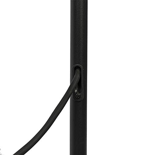 Qazqa Design außen Stehleuchte, Stehlampe für den Garten - Virginia - Schwarz, max. 23W, Geeignet für LED, 135cm, IP65